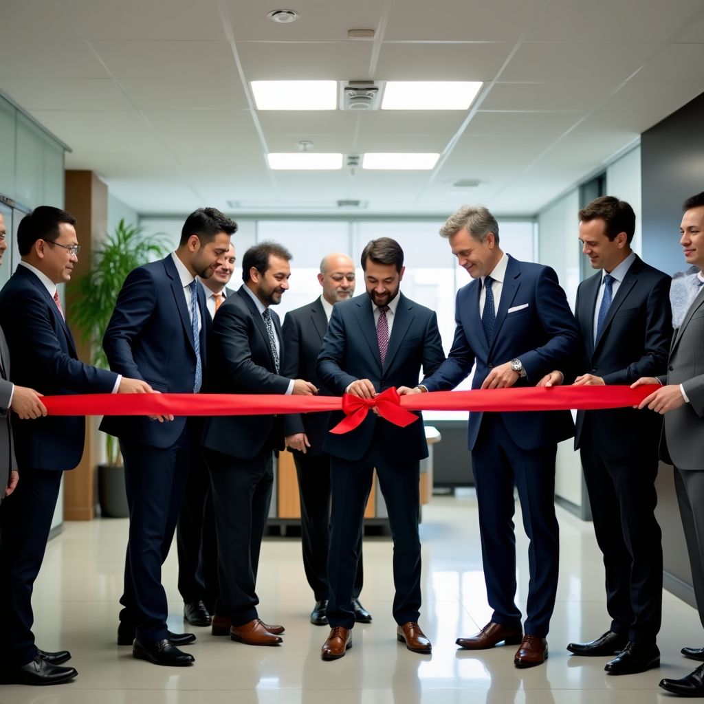 Ceremonia de inauguración de PetroInvest Argentina en 2008